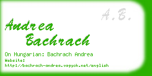 andrea bachrach business card